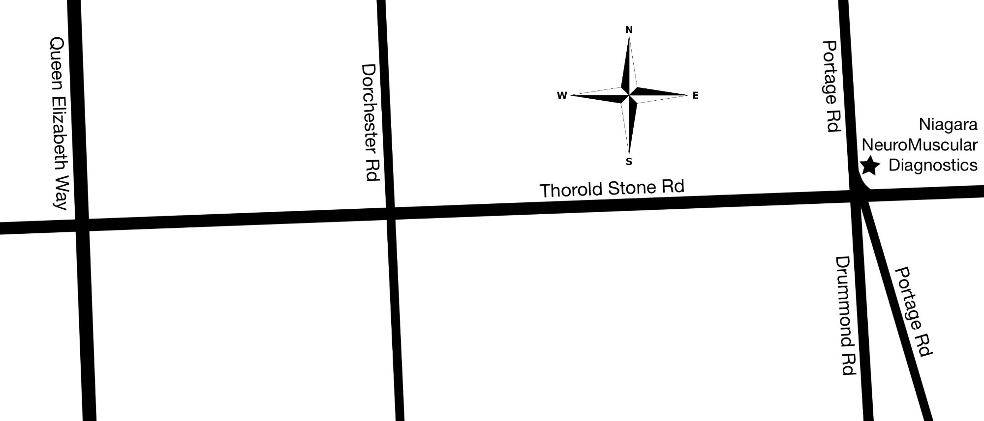 Map showing location at 3976 Portage Road, Niagara Falls, at Portage Road and Thorold Stone Road